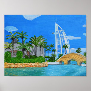 Poster Dubai, Cidade nos Emirados Árabes Unidos
