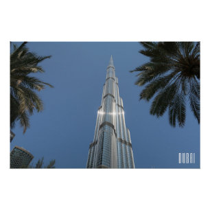 Póster Dubai Emirados Árabes Unidos Burj Khalifa
