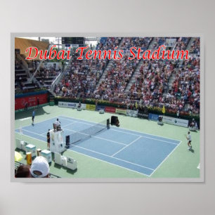 Poster Dubai - Estádio Tênis -