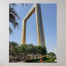 Poster Dubai Frame, situado no Parque Zabeel