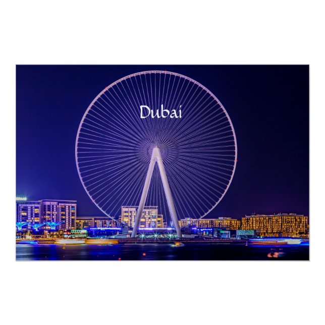 Póster Dubai, roda-gigante (Frente)
