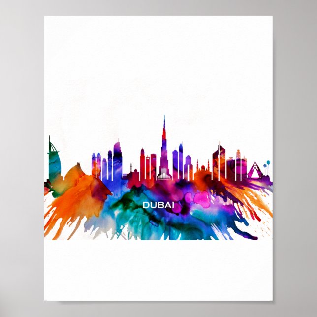 Poster Dubai Skyline (Frente)