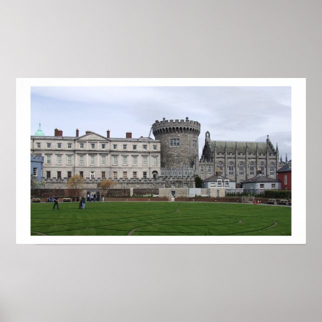 Póster Dublin Castle Irlanda (Frente)