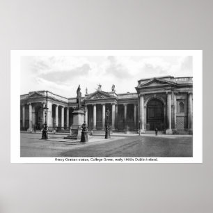 Póster Dublin, cidade da Irlanda, início da década de 190