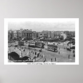 Póster Dublin, Irlanda, 1930, Guiness Barge on Liffey