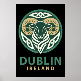 Poster Dublin Irlanda Europa