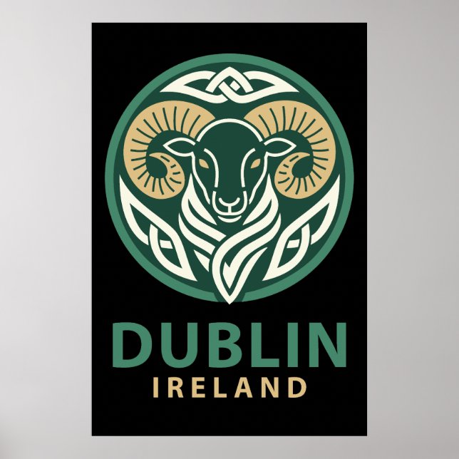 Poster Dublin Irlanda Europa (Frente)