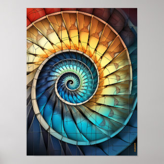 Poster Dubman Designs: Colagem do Espectro do Arco-íris d