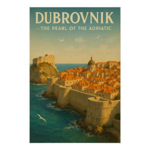 PÓSTER DUBROVNIK — A PÉROLA DO ADRIÁTICO