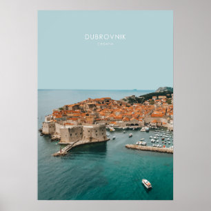 Poster Dubrovnik, Croácia Viagem Trabalho de arte