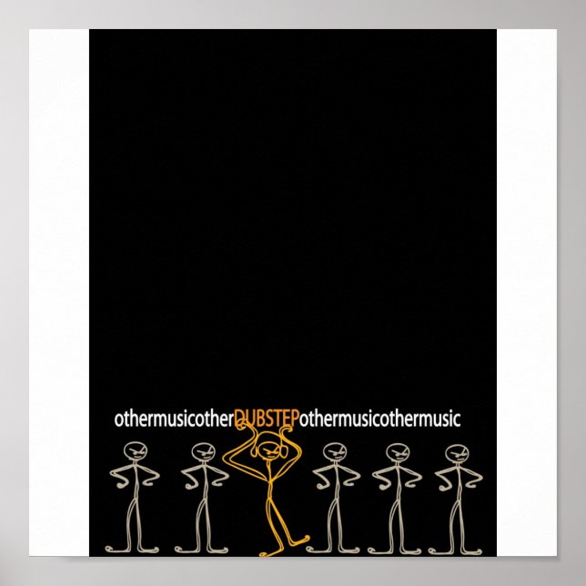 Poster dubstep e outras músicas (Frente)