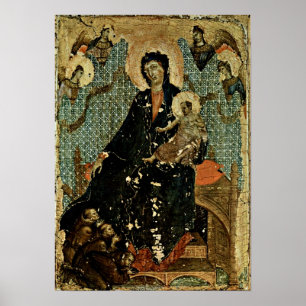 Póster Duccio di Buoninsegna - Madonna dos Franciscans