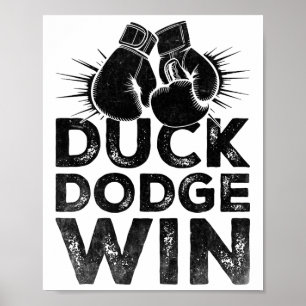Poster Duck Dodge Win Boxer Esportivo Resistência Gym Atl