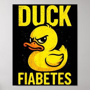 Poster Duck Fiabetes - Sensibilização para a Diabetes Eng