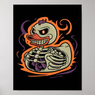 Poster Duck Skeleton Rubber Duckume