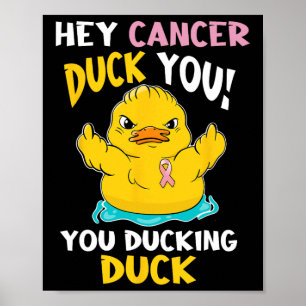 Poster Duckie - Guerreiro do Cancer da Mama