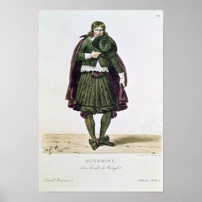 Póster Ducroisy no título Tartuffe (Frente)