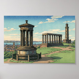 Poster Dugald Stewart Monument on Calton Hill