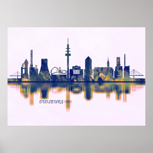 Poster Duisburg Skyline (Frente)