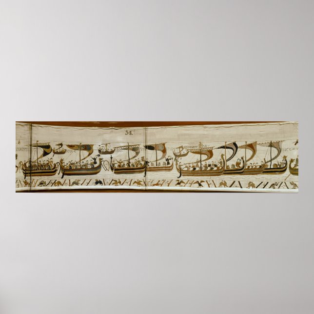 Poster Duke William e sua frota atravessam Pevensey (Frente)