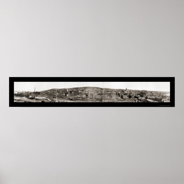 Poster Duluth do MN Point Photo 1901 (Frente)