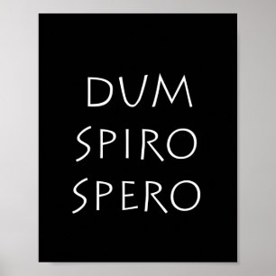 Poster Dum spiro spero