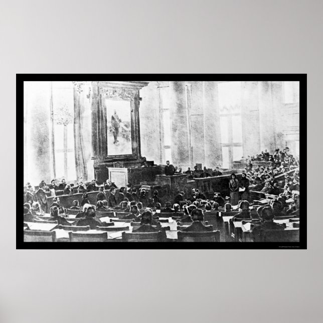 Póster Duma da Rússia Bolchevique 1917 (Frente)