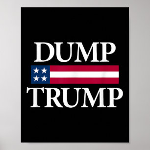 Poster Dump Shirts Black Uni Adulto Moderno Político