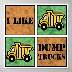Poster Dump Truck