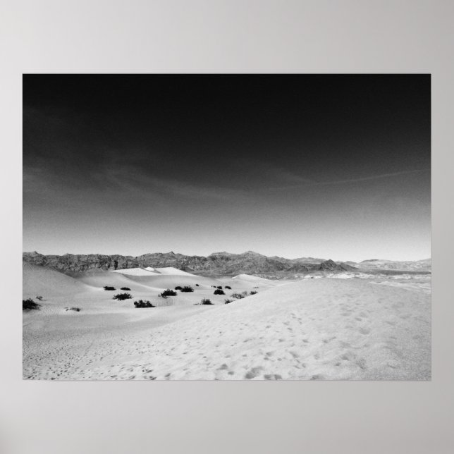 Poster Dunas de Areia do Vale da Morte Escuro (Frente)