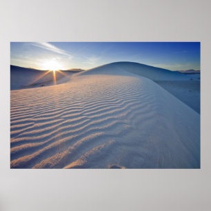 Póster Dunas de areia no Monumento Nacional White Sands e