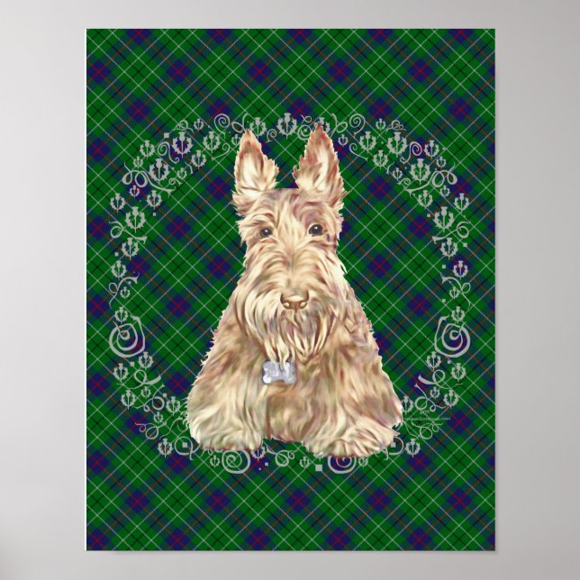 Póster Duncan Tartan Scottie (Frente)