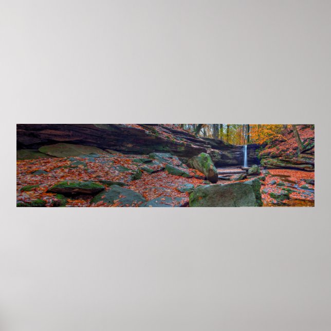 Poster Dundee Falls no outono, Ohio (Frente)