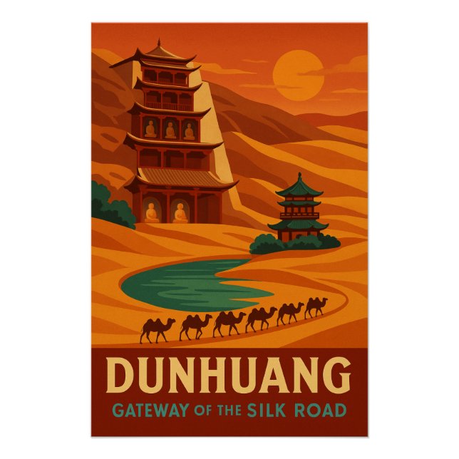 Póster Dunhuang - Gateway of the Silk Road (Frente)