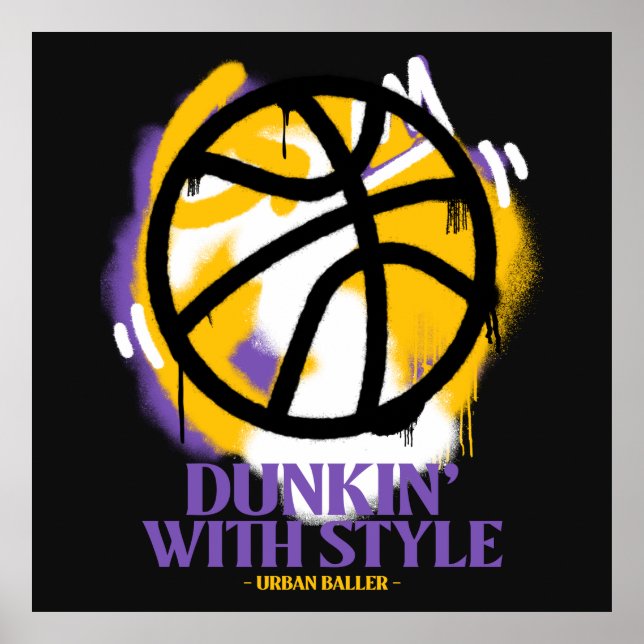 Poster Dunkin' Com Style Urban Baller (Frente)