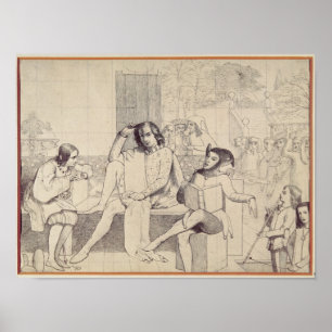 Póster Duodécima noite, c.1850