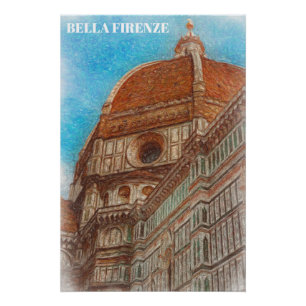 Póster ** DUOMO Church AP12 Firenze Florence Itália Post