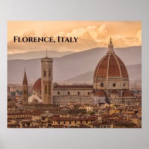 Poster Duomo di Firenze Florence Itália Design