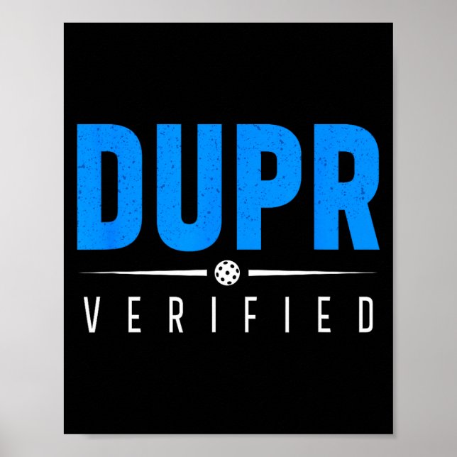 Poster Dupr verificado _ citação engraçada de classificaç (Frente)
