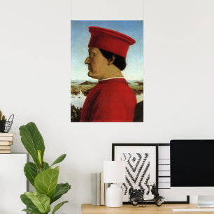 Poster Duque de Urbino, Federico da Montefeltro