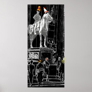 Poster Duque de Wellington em canvas de Glasgow GOMA