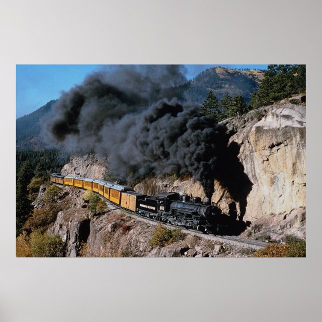Poster Durango e Silverton Railroad, No. 481, Bear Cree (Frente)