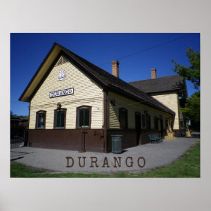 Poster Durango & Silverton Train Station Durango Colorado