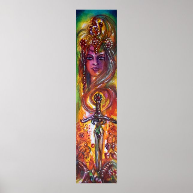 PÓSTER DURENDAL, ESPADA ROMÂNTICA E ANGEL (Frente)