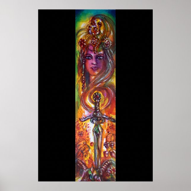 PÓSTER DURENDAL , ESPADA ROMÂNTICA E O ANJO (Frente)