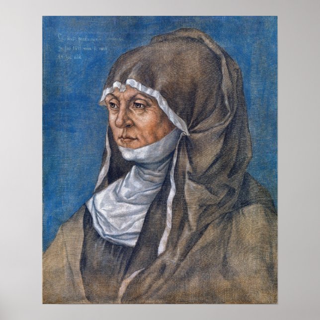 Poster Dürer - Retrato De Uma Mulher (Frente)