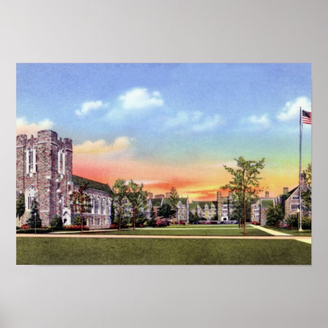 Póster Durham North Carolina Univ. Escola Med (Frente)