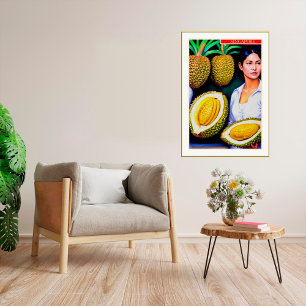 Poster Durian Seller - Canvas Art Print