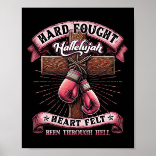 Poster Duro Combateu Coração Sentido Bee Hallelujah Chris