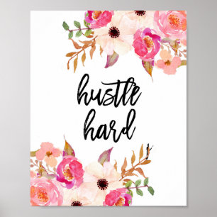 Poster Duro de hustle, Acessórios do Office Desk, Gabinet